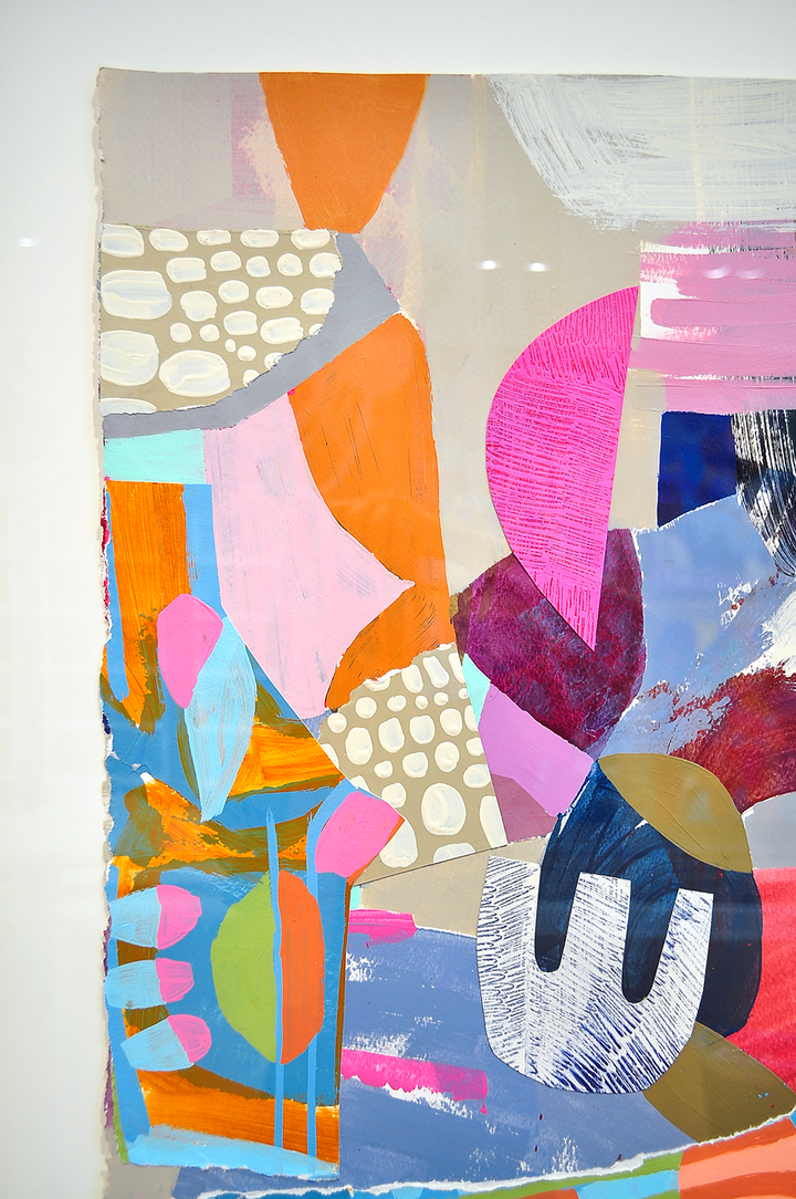 Follow Your Intuition - 28x36 Framed Mixed Media