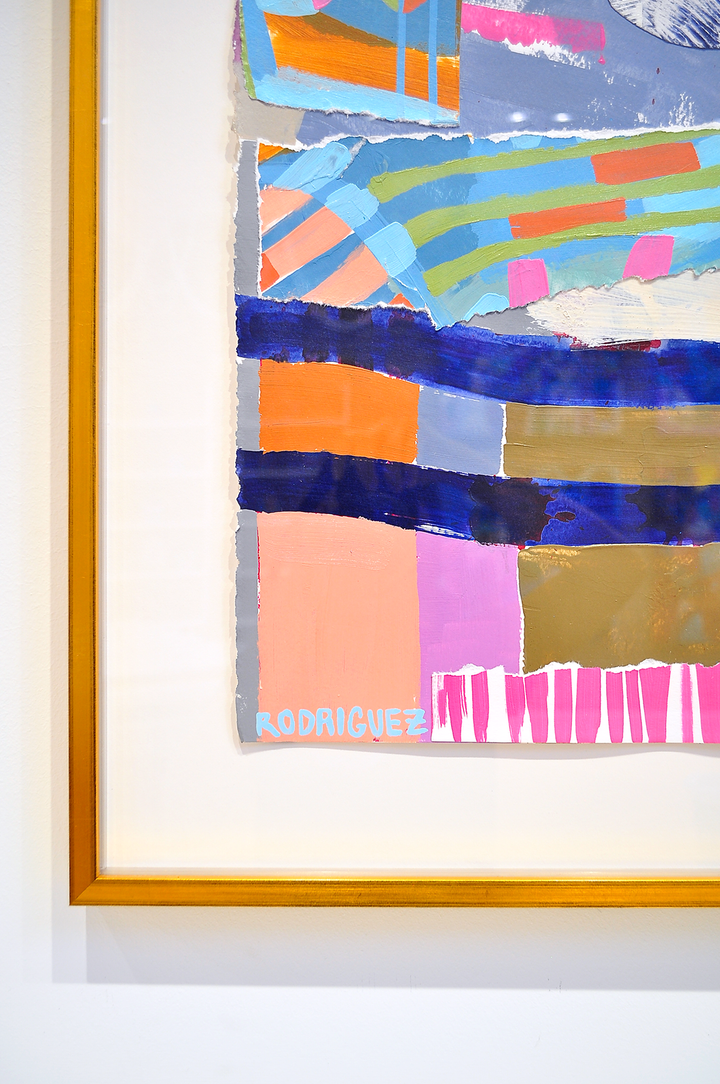 Follow Your Intuition - 28x36 Framed Mixed Media