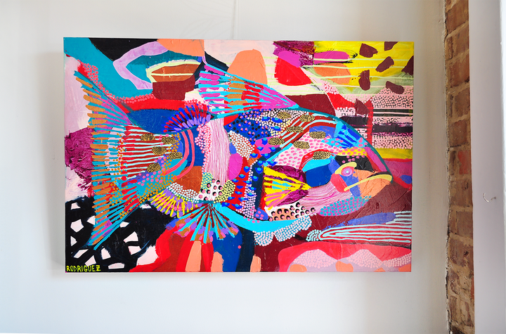 GYPSY FISH 36x24 ON CANVAS