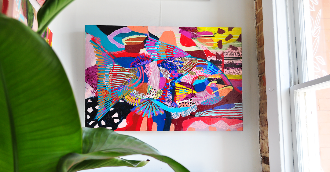 GYPSY FISH 36x24 ON CANVAS