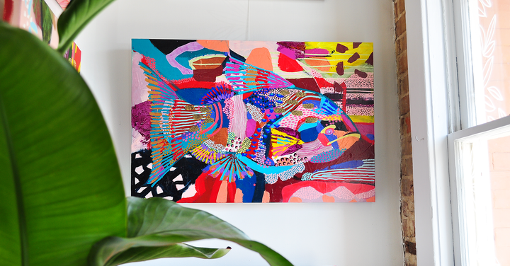 GYPSY FISH 36x24 ON CANVAS