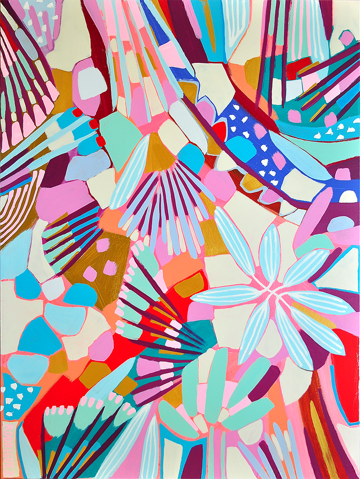 HONEY GARDEN - PRIVATE COMMISSION - 30x40 ON CANVAS