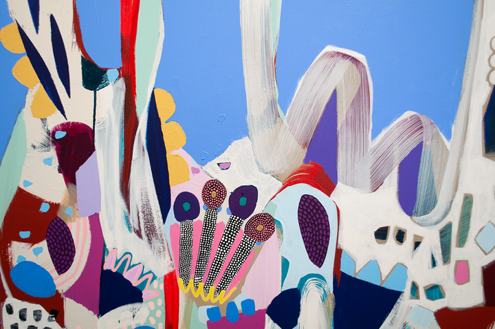 I CAME, I SAW, AND I GARDENED - 60x48 ON CANVAS