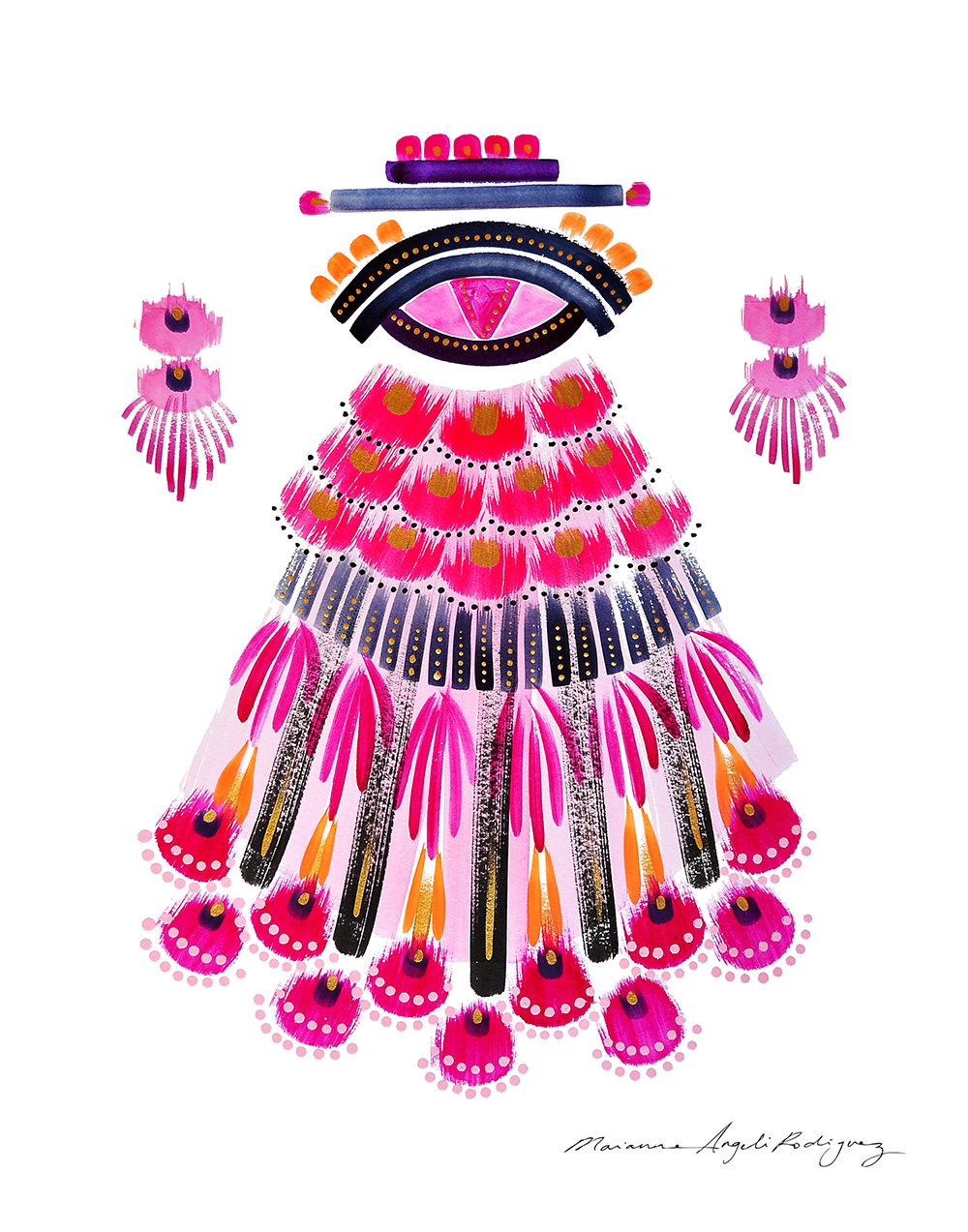 Contemporary art print by Marianne Angeli Rodriguez