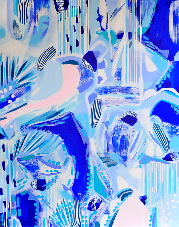 YOUR HEART IS THE SIZE OF THE OCEAN 60X48 ON CANVAS