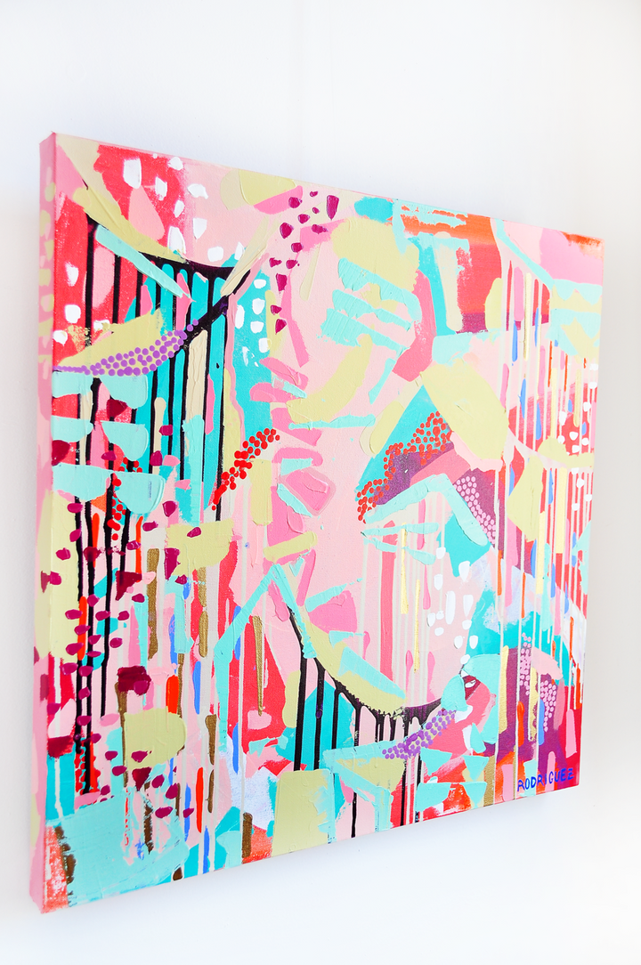 MORNING MOUNTAINS 24x24 ON CANVAS