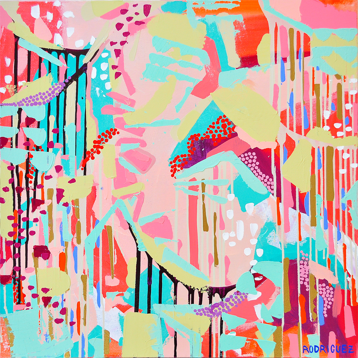 MORNING MOUNTAINS 24x24 ON CANVAS