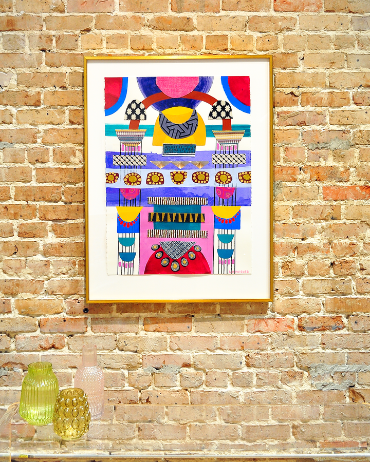 Now or Never - 29x38 Framed Mixed Media