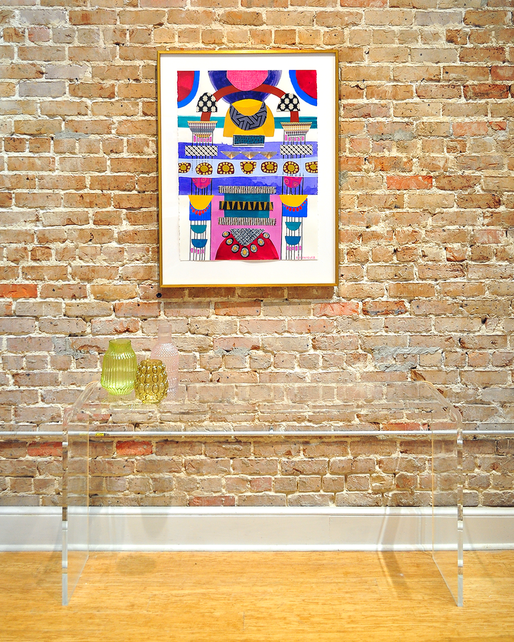 Now or Never - 29x38 Framed Mixed Media