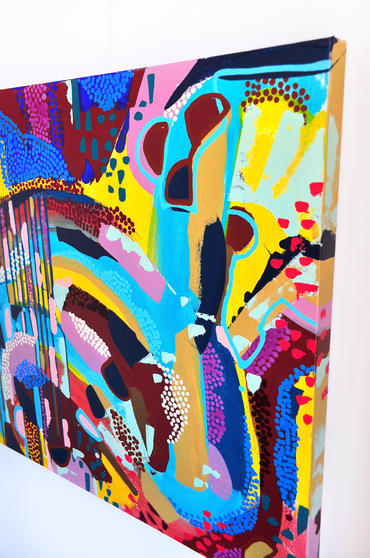 ON THE ISLAND 24x24 ON CANVAS