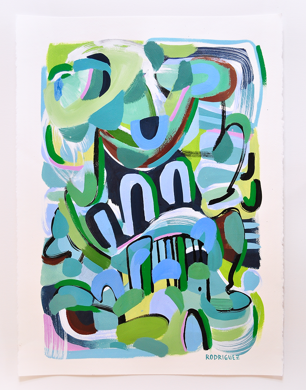 OVER THE HILL 22X30 ON PAPER