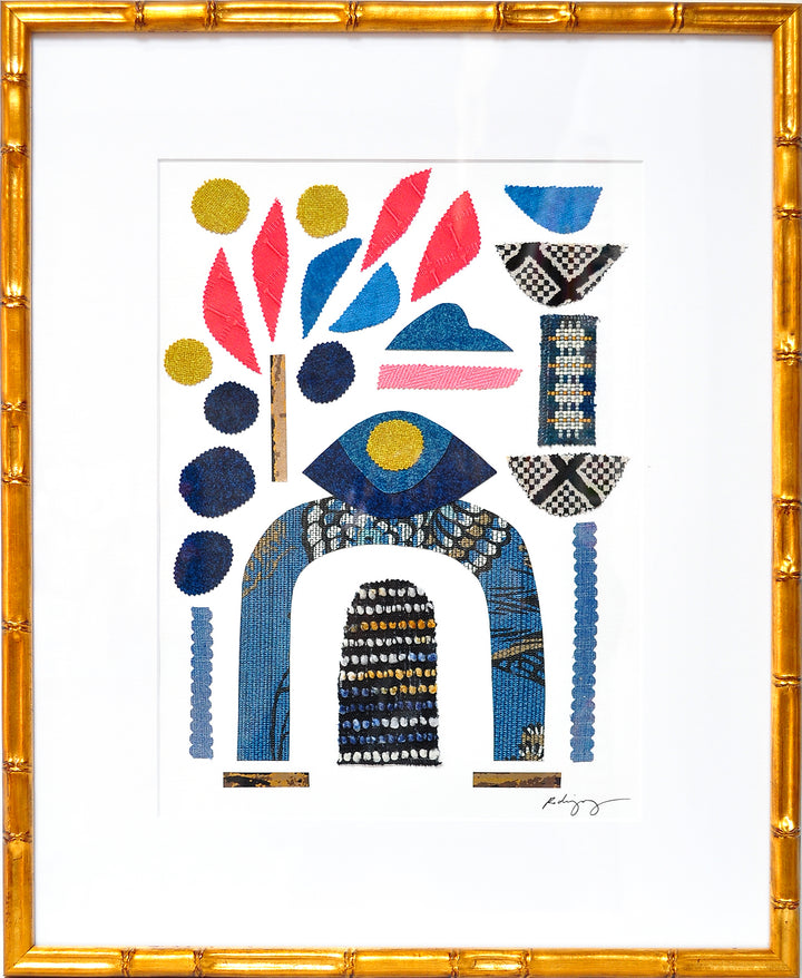 SAGE -  17.5 x 21.5 - FRAMED COLLAGE