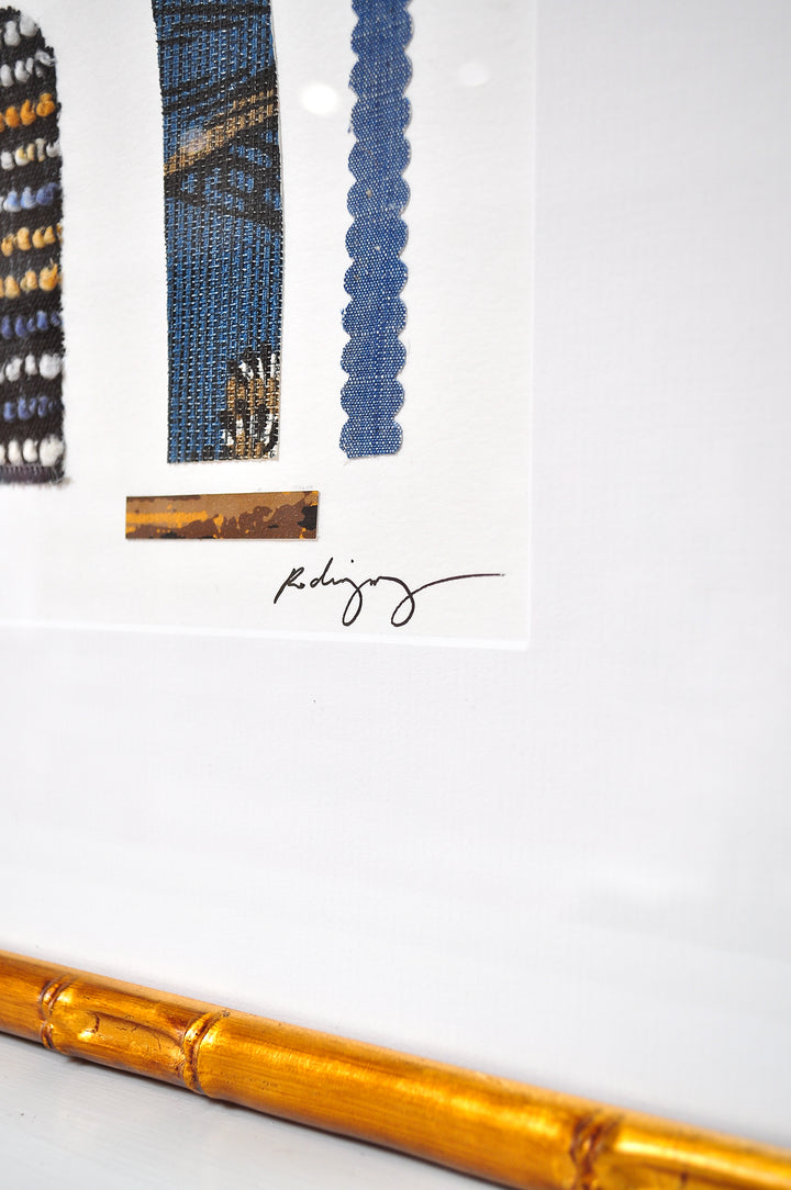 SAGE -  17.5 x 21.5 - FRAMED COLLAGE