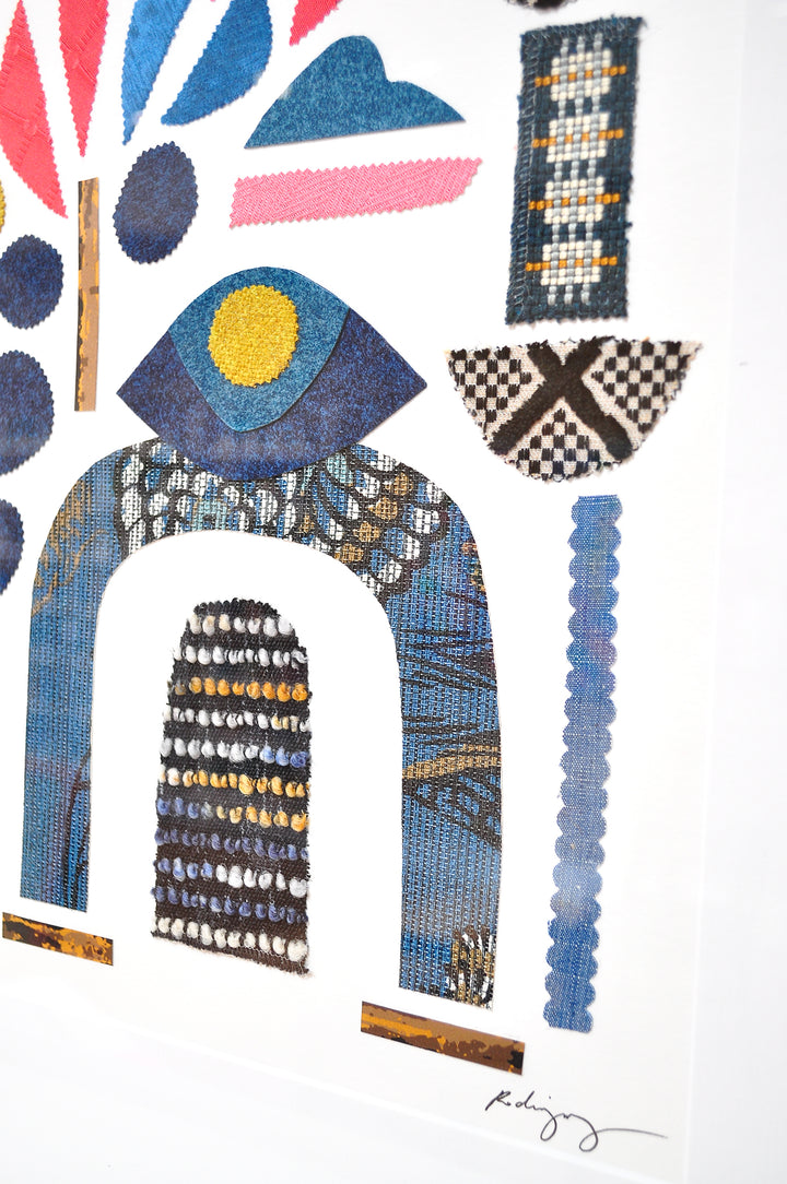 SAGE -  17.5 x 21.5 - FRAMED COLLAGE