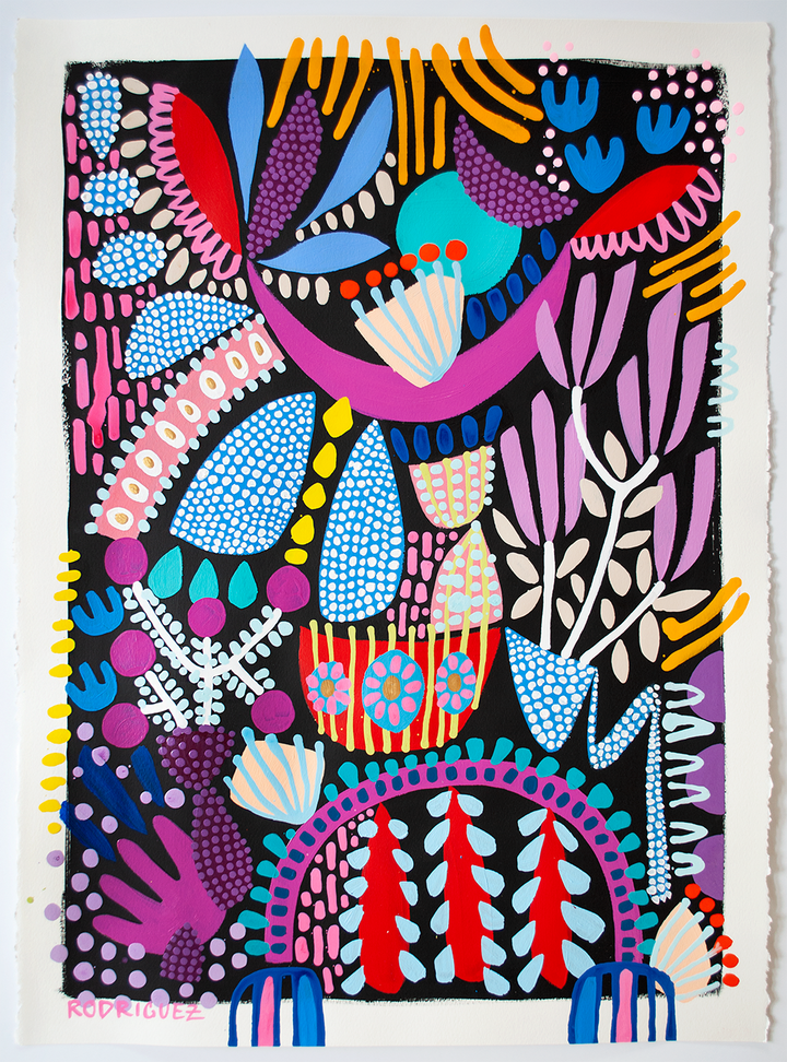 SEAFLOWER II (Fertile Ground) - 22x30 ON PAPER