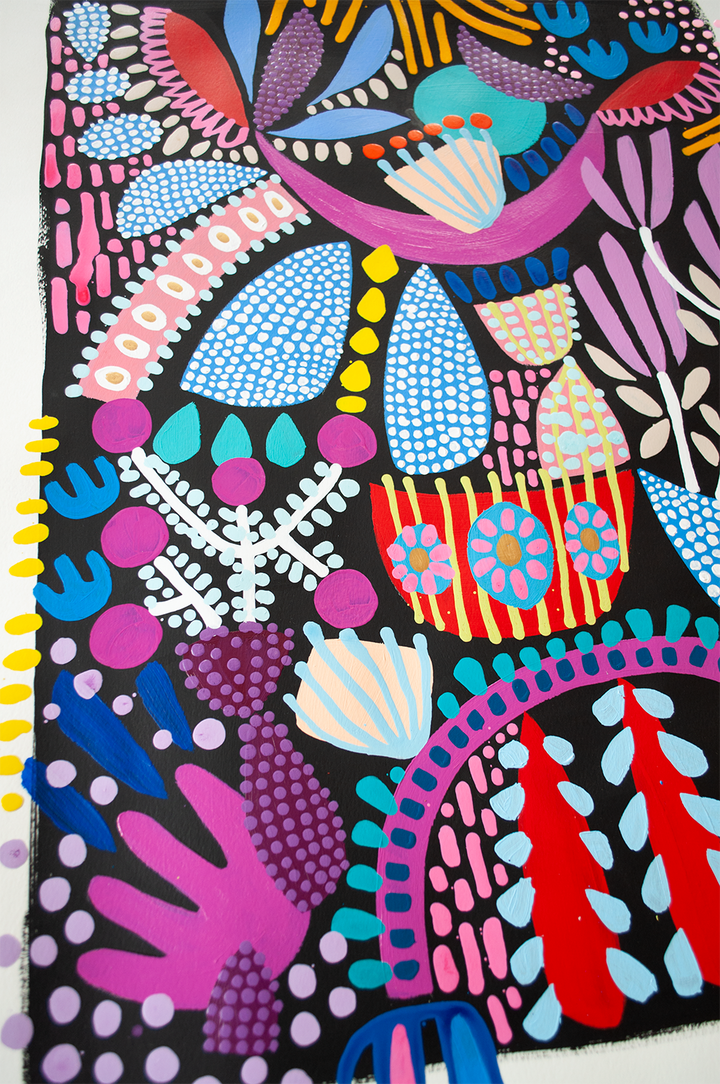 SEAFLOWER II (Fertile Ground) - 22x30 ON PAPER