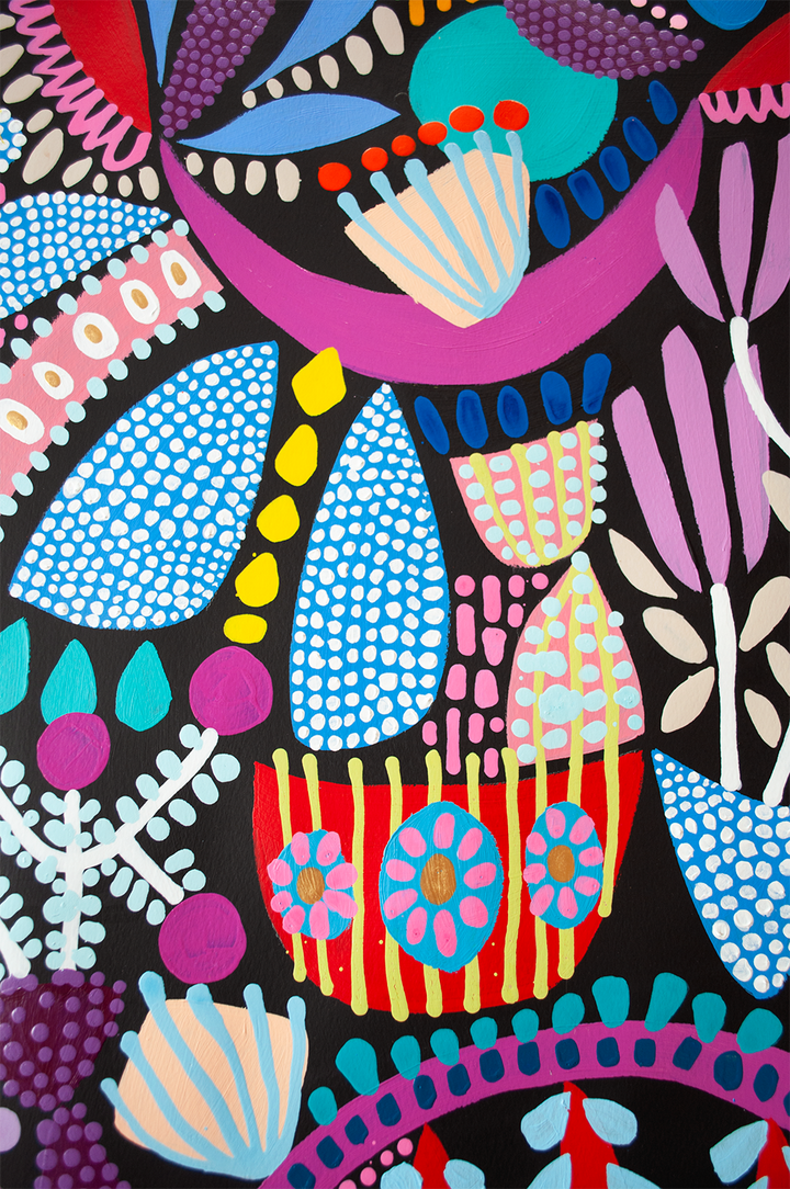 SEAFLOWER II (Fertile Ground) - 22x30 ON PAPER