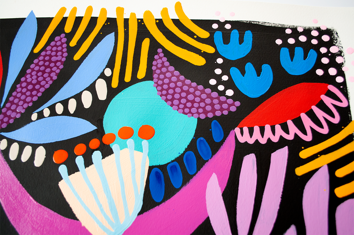 SEAFLOWER II (Fertile Ground) - 22x30 ON PAPER