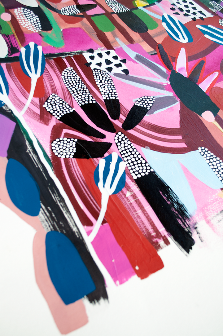 SWINGIN' IN THE TREETOPS - 32x40 ON PAPER