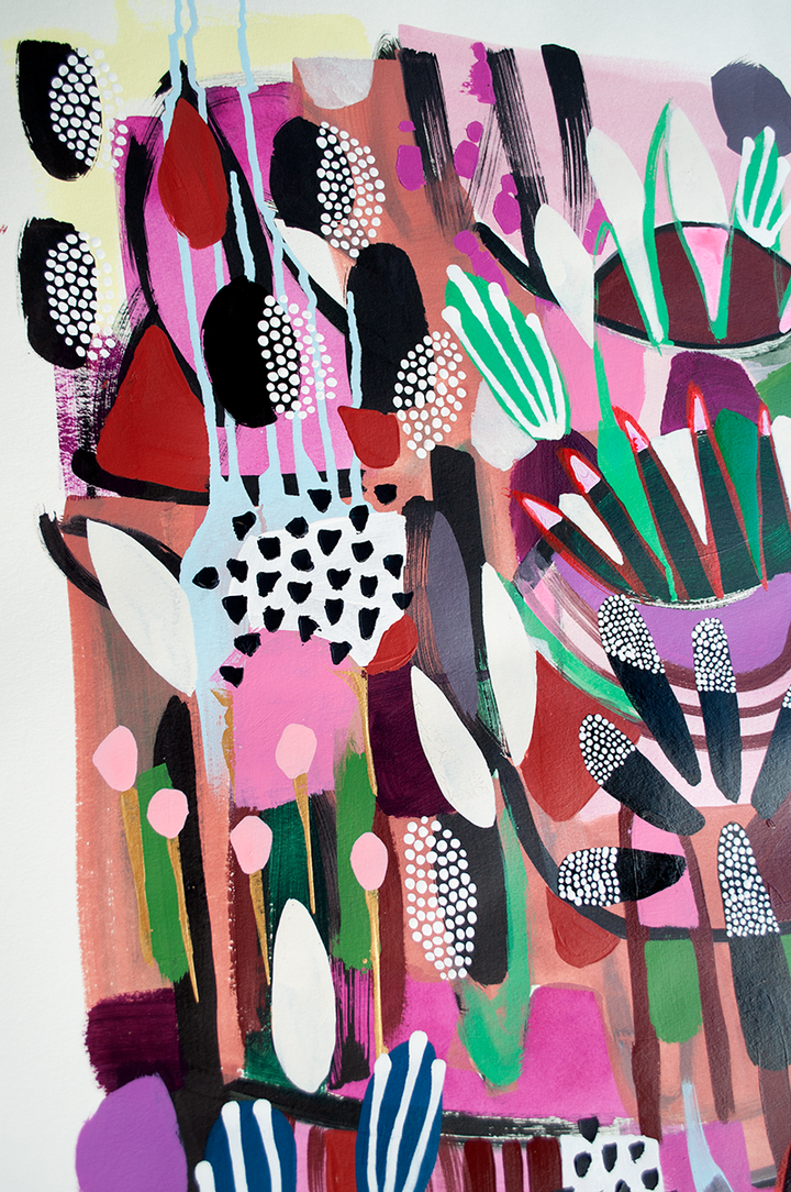 SWINGIN' IN THE TREETOPS - 32x40 ON PAPER