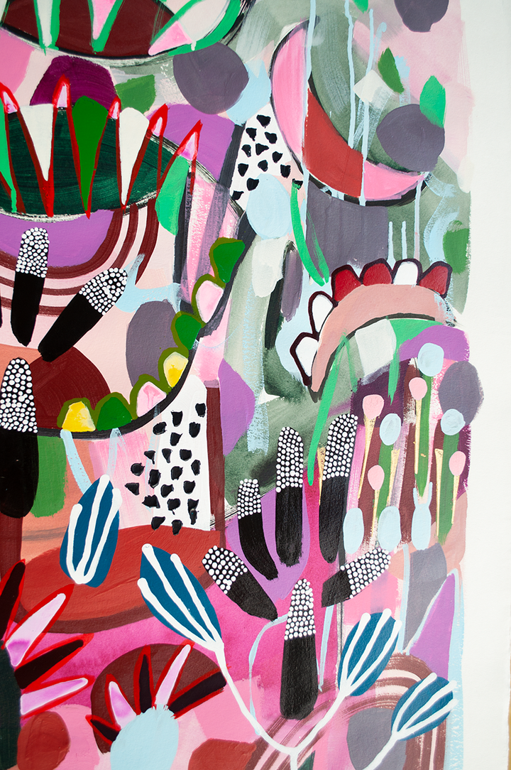 SWINGIN' IN THE TREETOPS - 32x40 ON PAPER