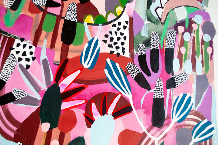 SWINGIN' IN THE TREETOPS - 32x40 ON PAPER