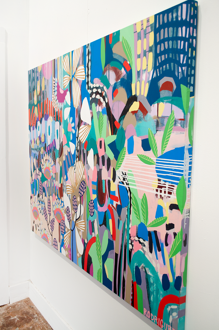 THE CHOICE TO GROW COMES WITH THE FREEDOM TO BLOSSOM - 60x48 ON CANVAS