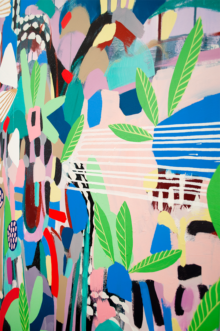 THE CHOICE TO GROW COMES WITH THE FREEDOM TO BLOSSOM - 60x48 ON CANVAS