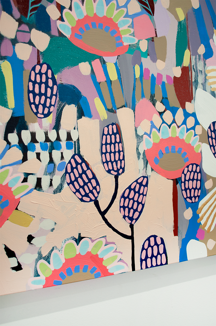 THE CHOICE TO GROW COMES WITH THE FREEDOM TO BLOSSOM - 60x48 ON CANVAS