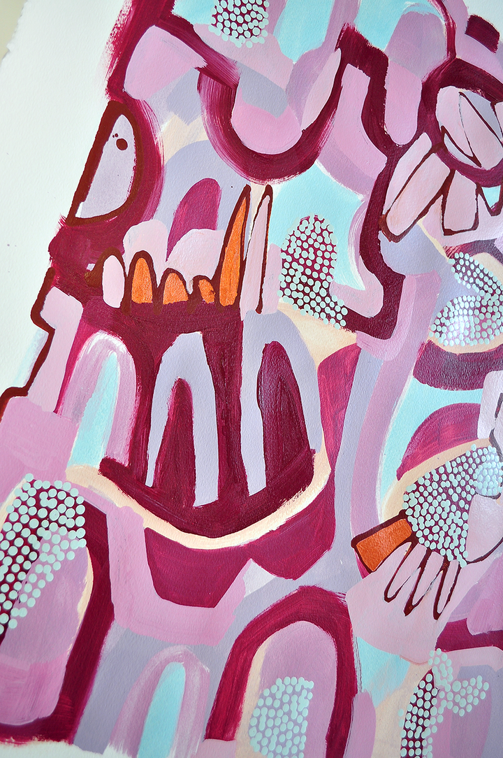 WALK THE LINE 22X30 ON PAPER