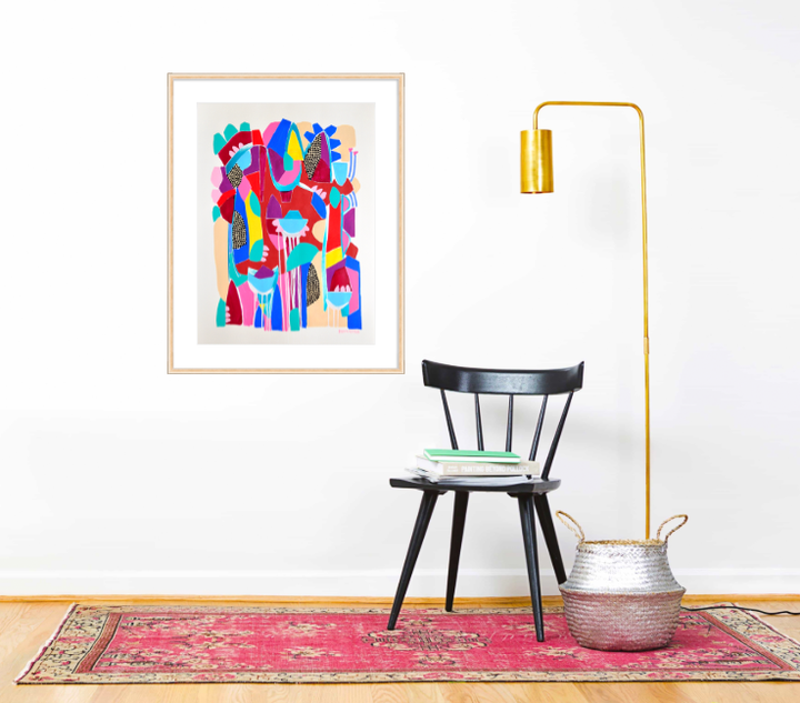 FLOATING LOTUS - 22x30 ON PAPER