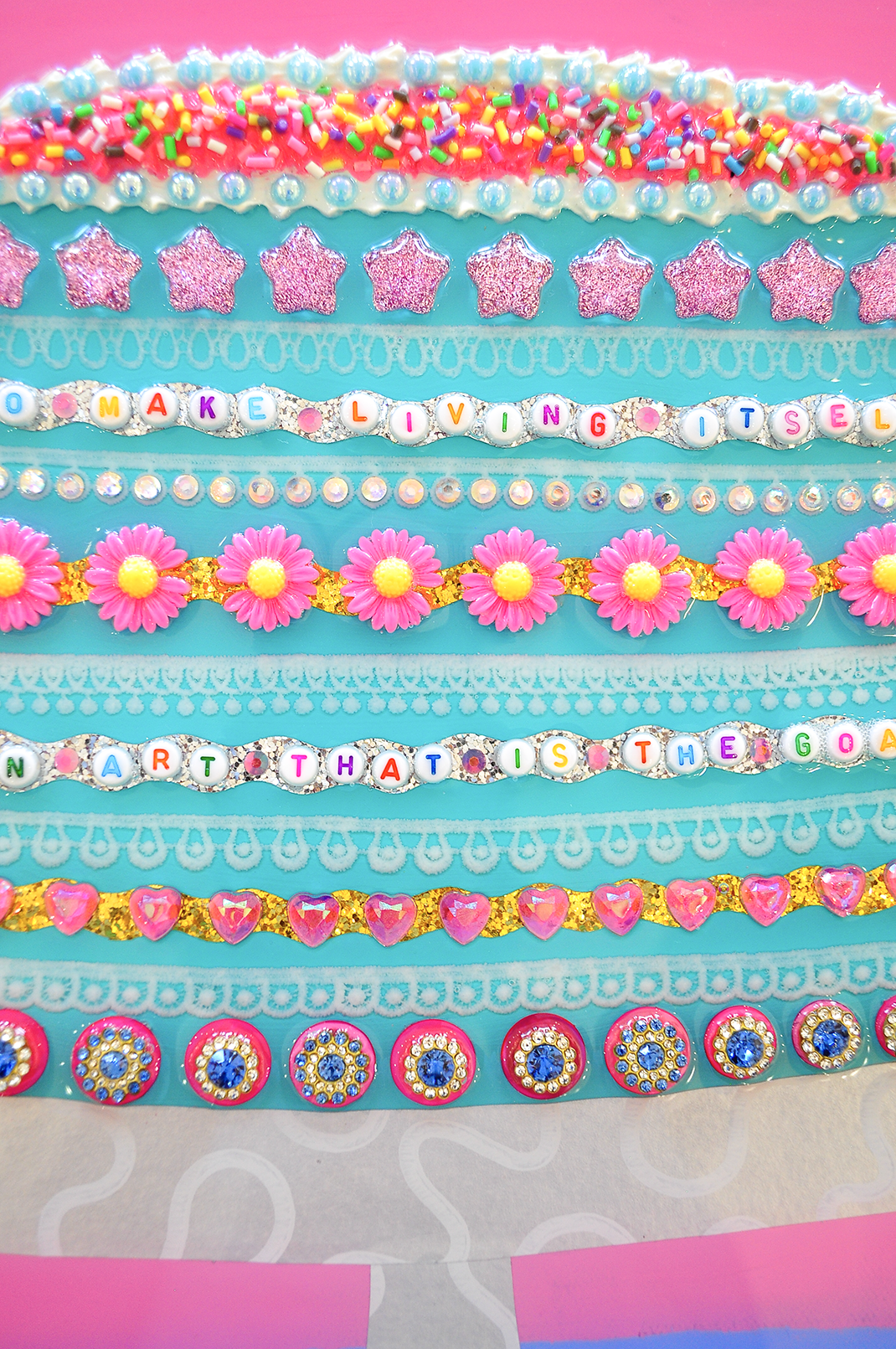 A LIFE ADORNED - 12.5 x 15.5 Framed Mixed Media on Canvas