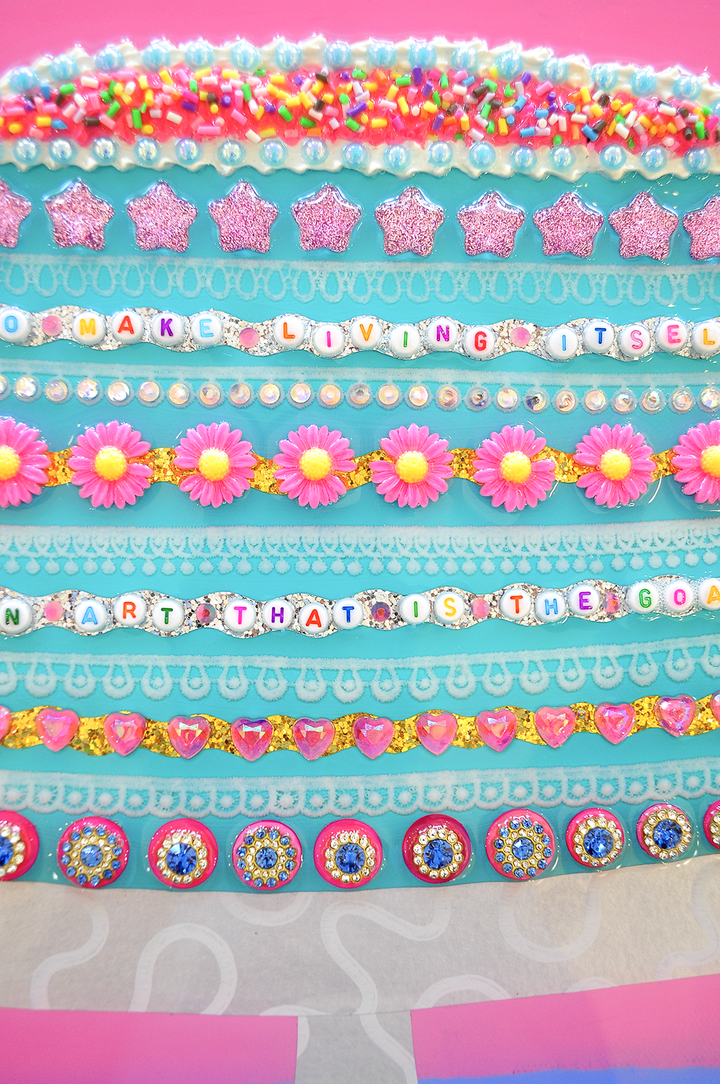 A LIFE ADORNED - 12.5 x 15.5 Framed Mixed Media on Canvas