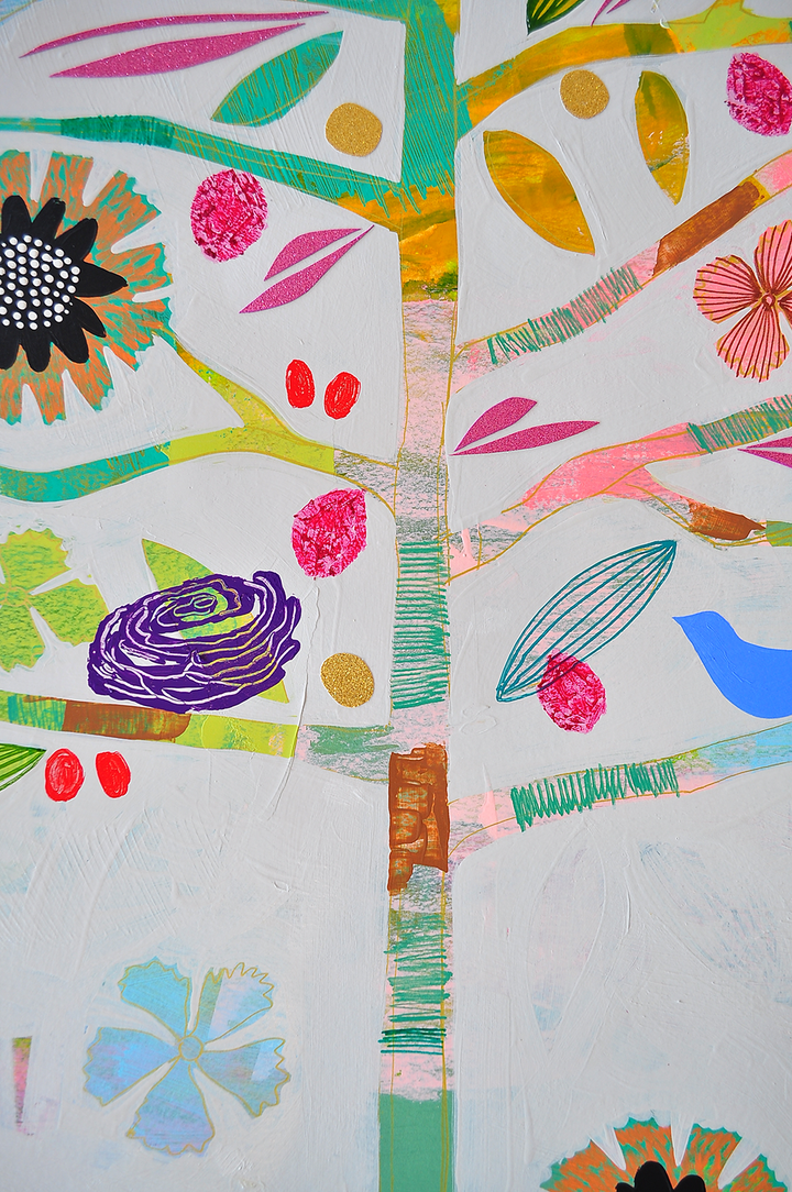 As Above, So Below Floral Study - 30x42 ON PAPER