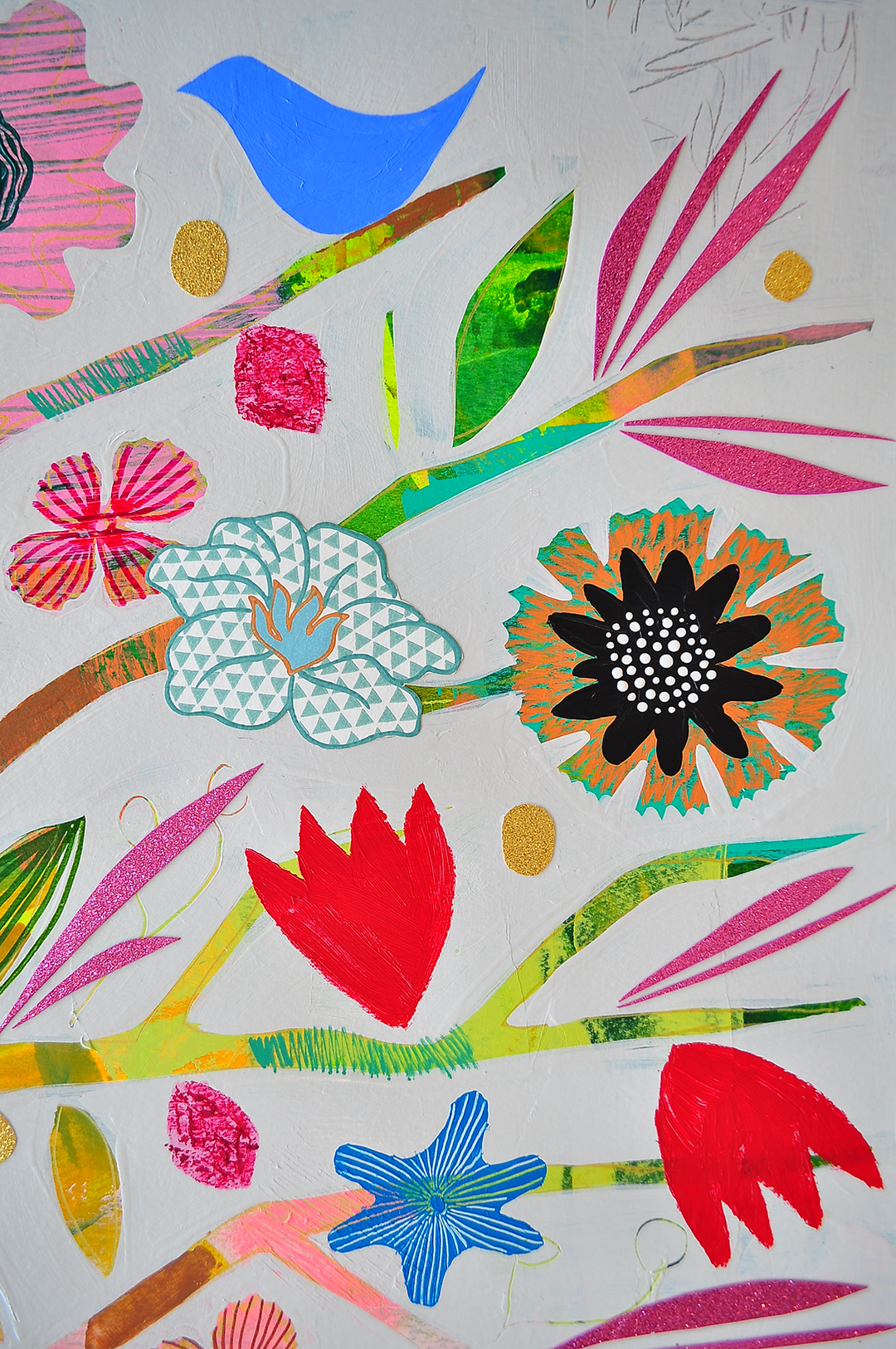 As Above, So Below Floral Study - 30x42 ON PAPER