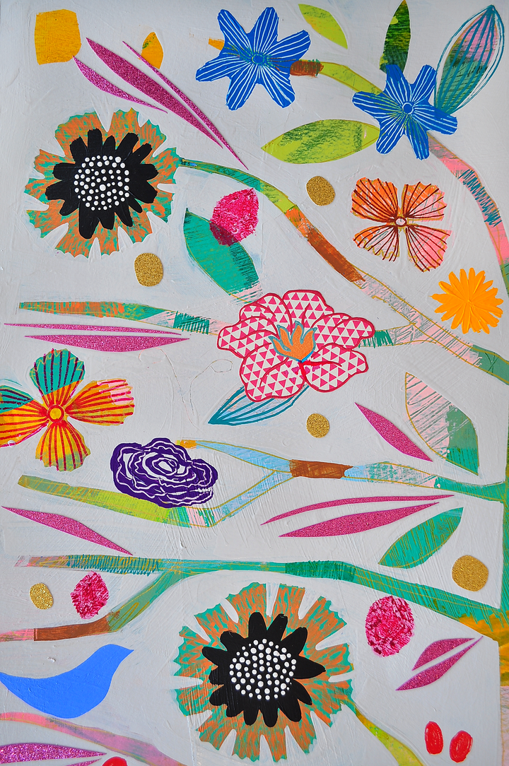 As Above, So Below Floral Study - 30x42 ON PAPER