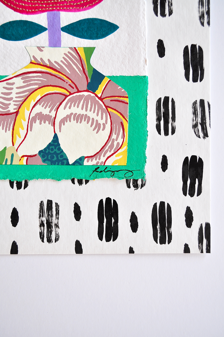 Flowergram 12 - 11x8.5 Mixed Media on Paper