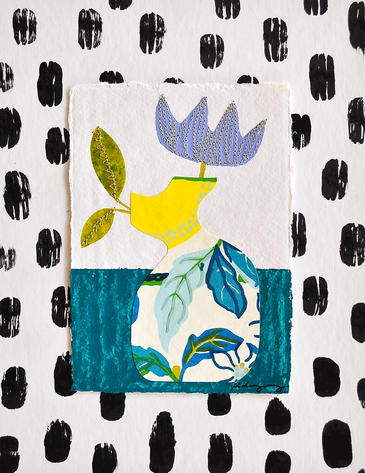 Flowergram 16 - 11x8.5 Mixed Media on Paper