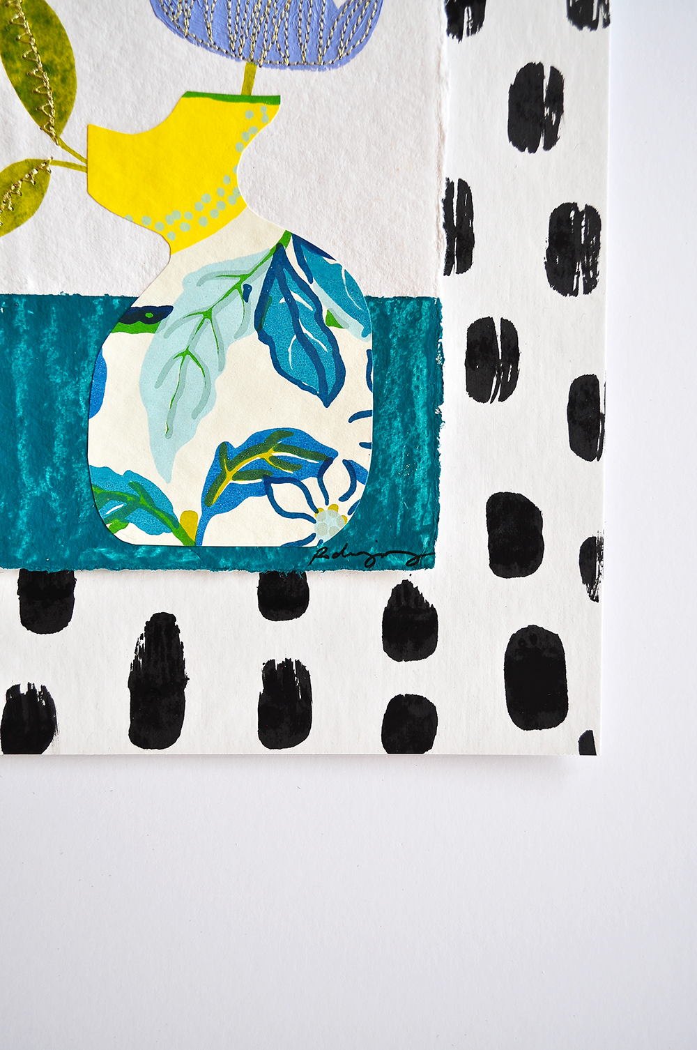 Flowergram 16 - 11x8.5 Mixed Media on Paper