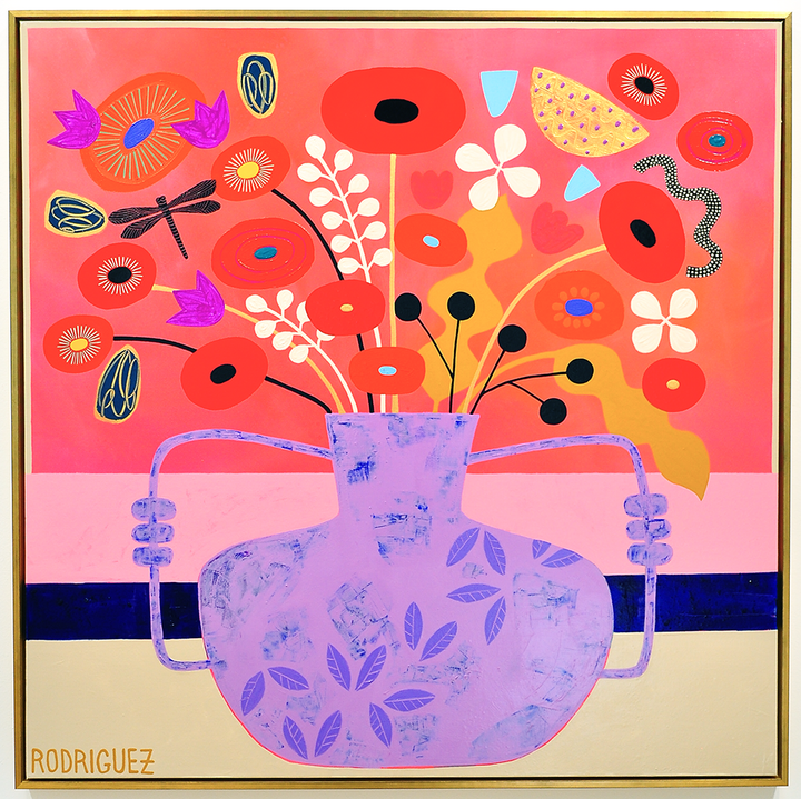 Mon Chérie - FRAMED 48.5x48.5 on Canvas