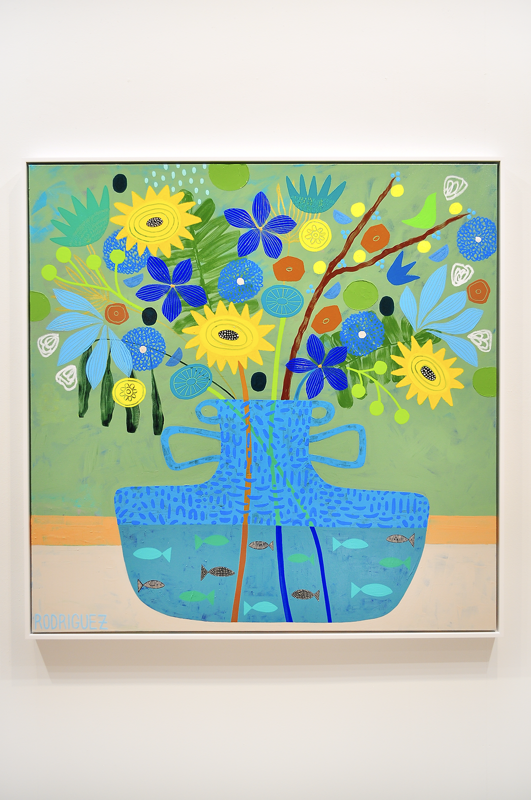Simple Pleasures - FRAMED 48.5x48.5 on Canvas