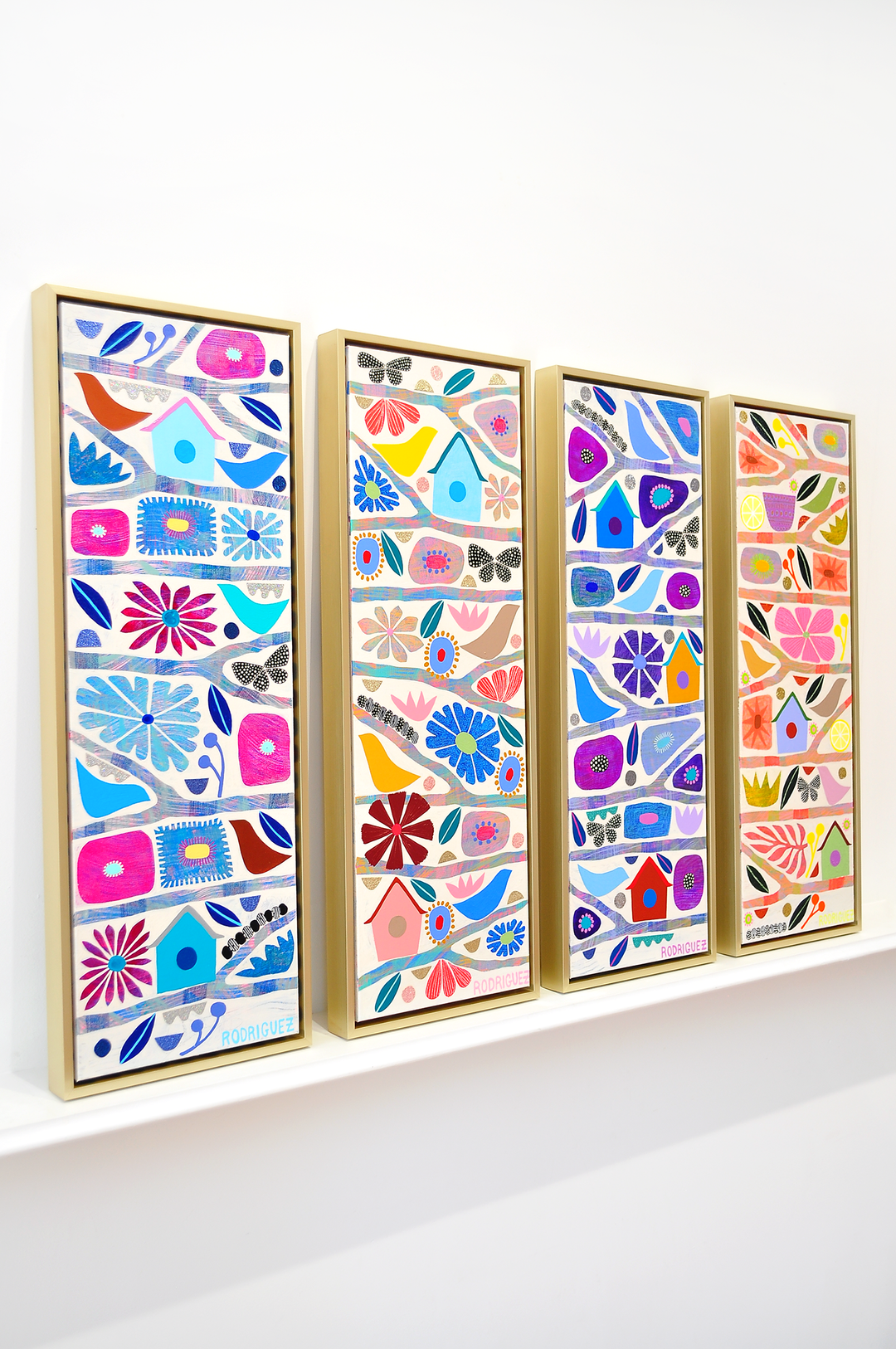 Renewal - Tree Of Life Mini - Framed 37.5x13.5 on Canvas