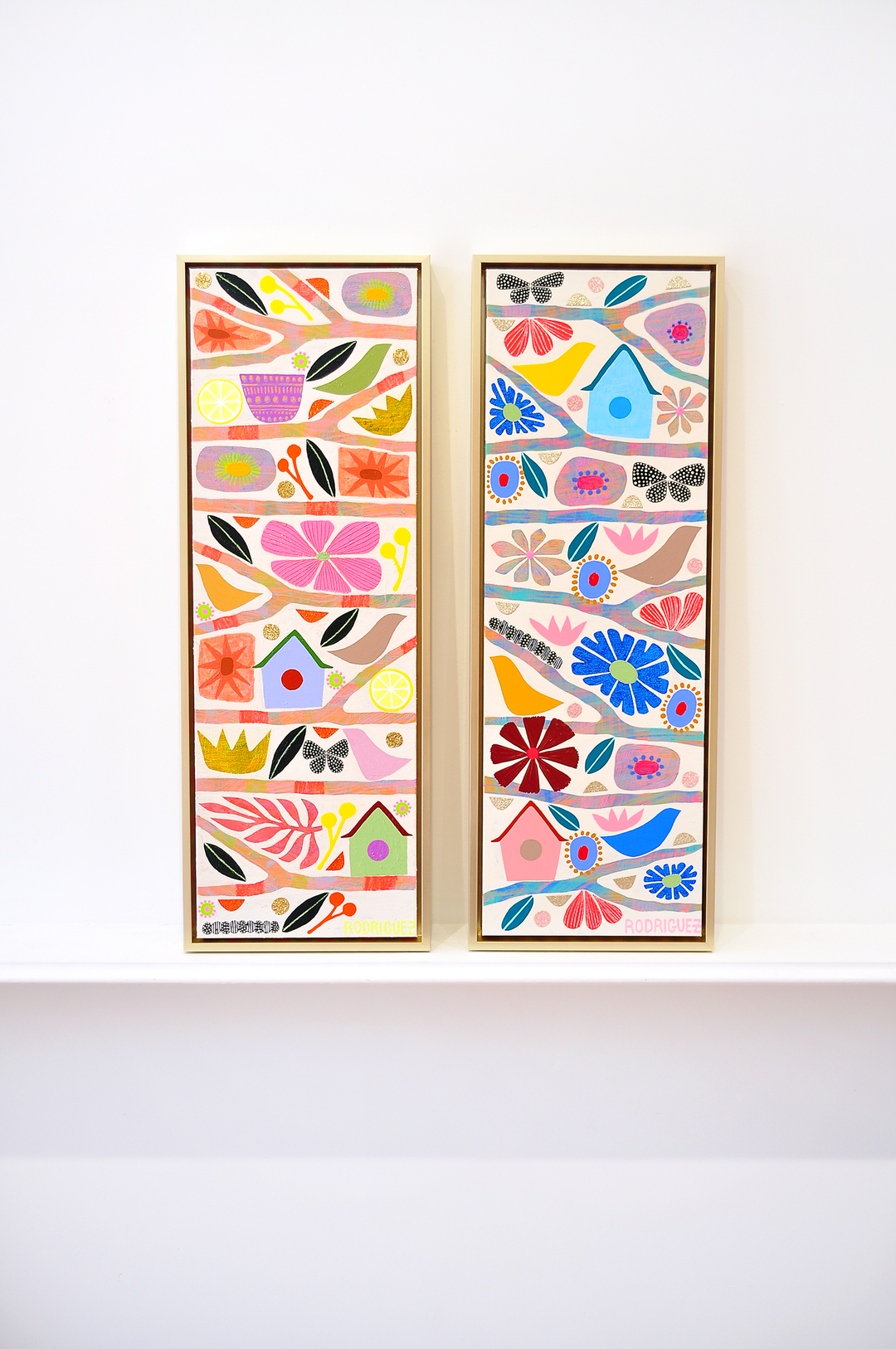 NOMA Auction - Lullaby - Tree of Life Mini - Framed 37.5x13.5 on Canvas