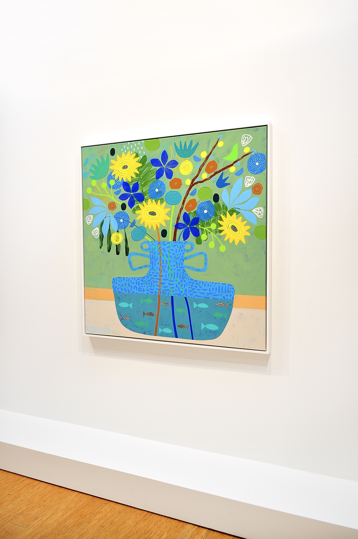 Simple Pleasures - FRAMED 48.5x48.5 on Canvas