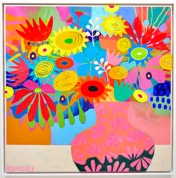 La Dolce Vita - FRAMED 49x49 on Canvas