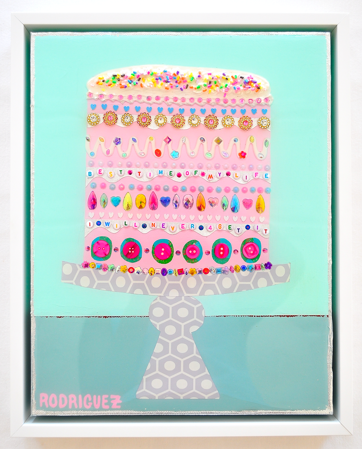 BEST TIME OF MY LIFE - 12.5 x 15.5 Framed Mixed Media on Canvas