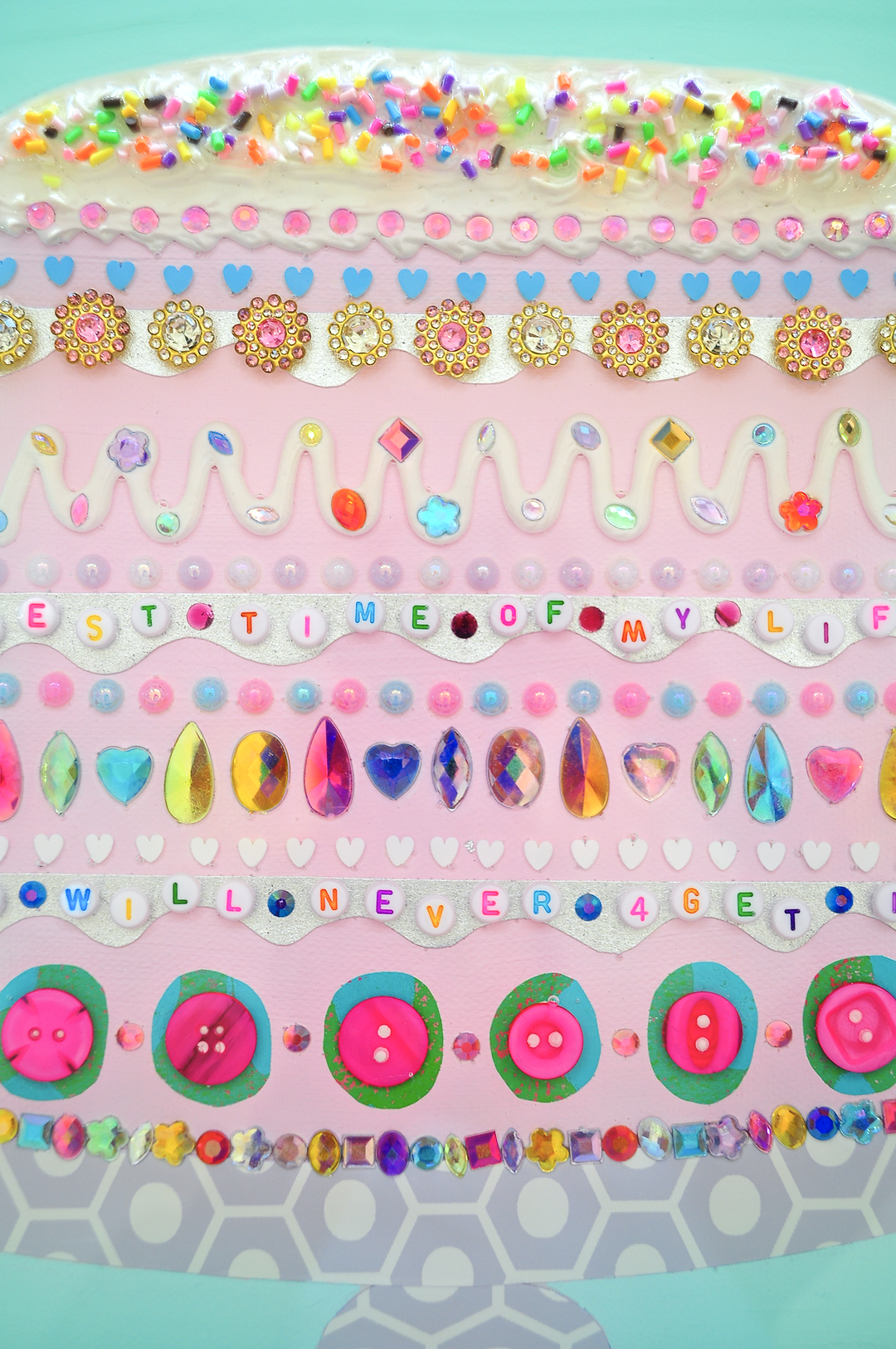 BEST TIME OF MY LIFE - 12.5 x 15.5 Framed Mixed Media on Canvas