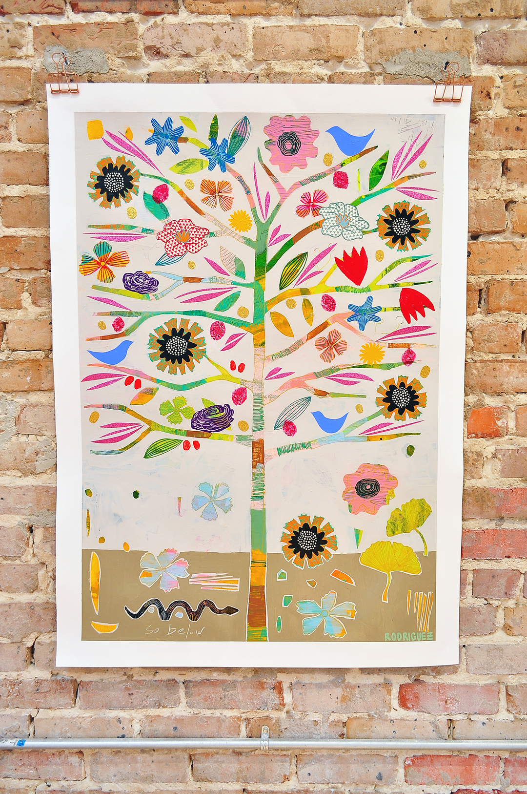 As Above, So Below Floral Study - 30x42 ON PAPER