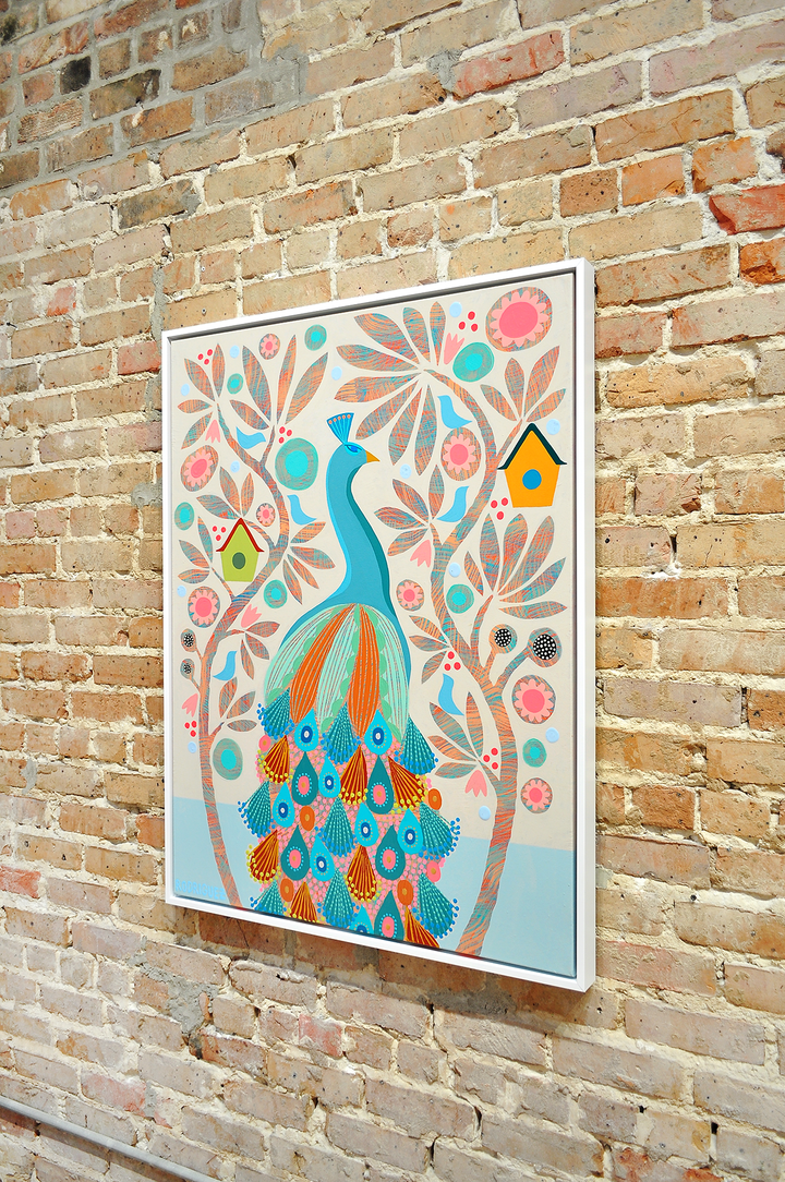 Delphine - Framed 31.5x41.5 on Canvas