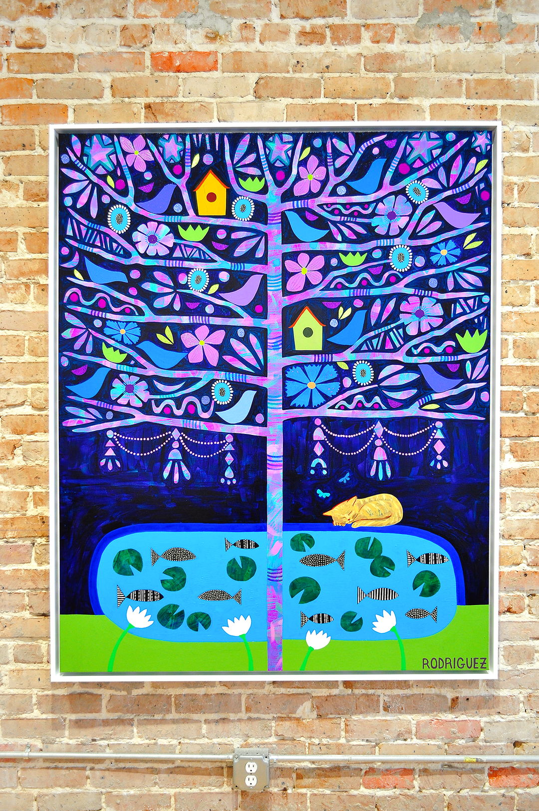 All Is Calm, All Is Bright - Framed 62x50 on Canvas